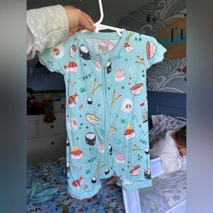 Little Sleepies Blue Sushi Print Bodysuit